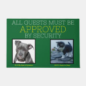 すべてのゲストはセキュリティペットによって承認されなければならない ドアマット (正面)