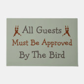 すべてのゲストは鳥の玄関マットによって承認されなければなりません ドアマット (正面)