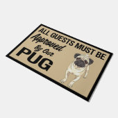 すべてのゲストはPUGによって承認される必要があります、おもしろい引用文 ドアマット (アングル)