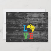 すべてのゲーマーを誕生日のパーティの招待状と電話します 招待状 (裏面)