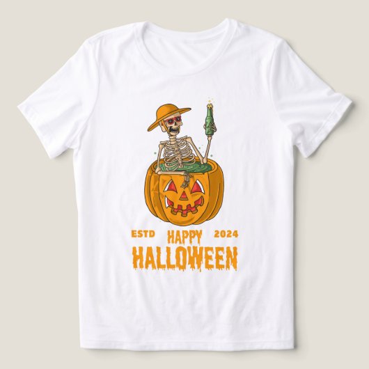 すべてのコーナーにハロウィーン幽霊 トライブレンドＴシャツ (デザイン正面)