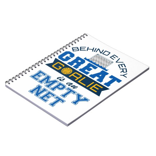 すべてのゴアリーの後ろの水素晴らしポロは空のネットである ノートブック (左側)