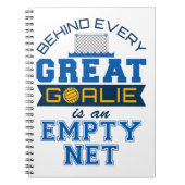 すべてのゴアリーの後ろの水素晴らしポロは空のネットである ノートブック (正面)