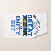 すべてのゴアリーの後ろの水素晴らしポロは空のネットである ハンドタオル (ハンドタオル)