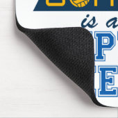 すべてのゴアリーの後ろの水素晴らしポロは空のネットである マウスパッド (コーナー)