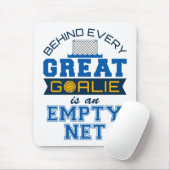 すべてのゴアリーの後ろの水素晴らしポロは空のネットである マウスパッド (マウス)