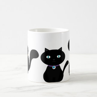 すべてのサイズの3匹のかわいい黒猫 コーヒーマグカップ