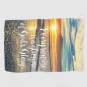 すべてのサンライズゴッドグローリー引用文 ゴルフタオル (横)