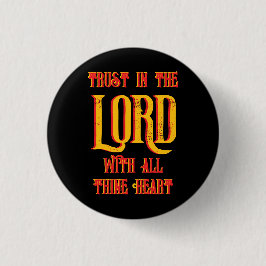 すべてのシネクリスチャンと主を信頼するハート 缶バッジ