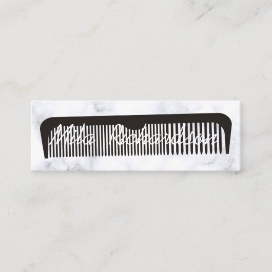 すべてのシンプル美容師のための美しいスタイル白 スキニー名刺 (正面)