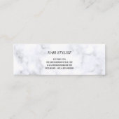 すべてのシンプル美容師のための美しいスタイル白 スキニー名刺 (裏面)