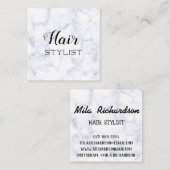 すべてのシンプル美容師のための美しいスタイル白 スクエア名刺 (正面/裏面)