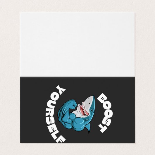 すべてのジム愛好家のためのデザインを向上させる 名刺 (外部フラット)