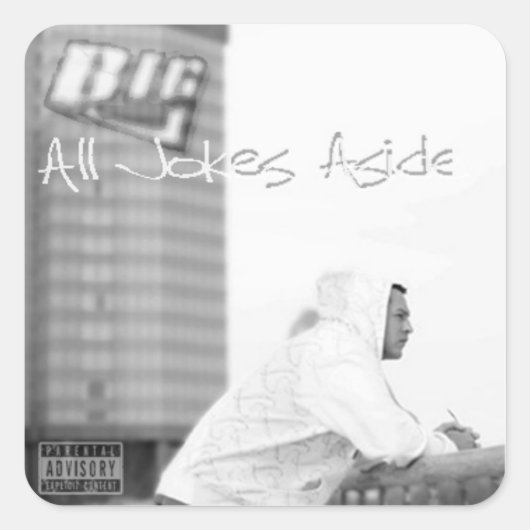 すべてのジョーク脇ステッカー スクエアシール (正面)