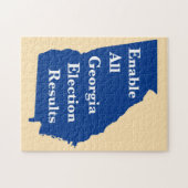 すべてのジョージア選挙結果を有効にするジグソーパズル ジグソーパズル (横)