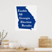 すべてのジョージア選挙結果を有効にする ポスター (キッチン)