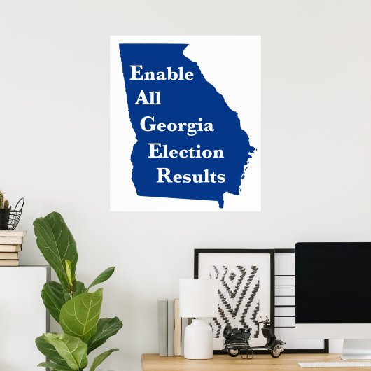 すべてのジョージア選挙結果を有効にする ポスター (ホームオフィス)