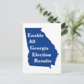 すべてのジョージア選挙結果を有効にする ポストカード (スタンド正面)