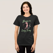すべてのスイングに優雅さを 女性用ゴルフ    トライブレンドＴシャツ (正面全面)
