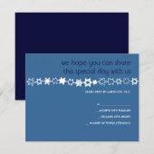 すべてのスターはバーユニークバルミツワー返信カード 出欠カード (正面/裏面)