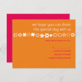 すべてのスターはバーユニークバルミツワー返信カード 出欠カード (正面/裏面)