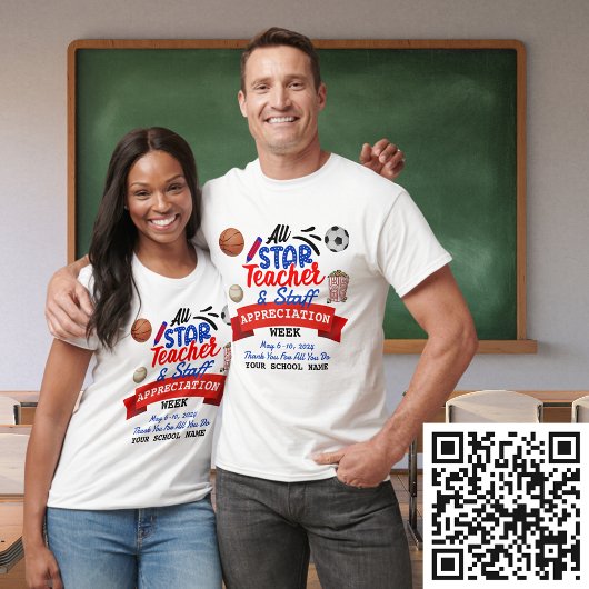 すべてのスター先生感謝の週の名前ホワイト Tシャツ