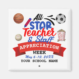 すべてのスター先生感謝ウィーク学校名 マグネット