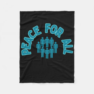 すべてのステッカーの平和ピースステッカーOne World フリースブランケット