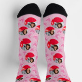 すべてのステップで愛:バパーソナライズされたレンタインの日 ソックス (上部)