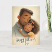 すべてのステップの父の日のカードの後ろの強さ カード (正面)