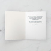 すべてのステップの父の日のカードの後ろの強さ カード (内部)