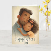 すべてのステップの父の日のカードの後ろの強さ カード (黄色い花)