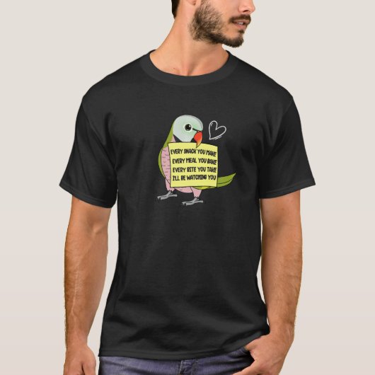 すべてのスナックの食事や噛み口I口ひげインパレー Tシャツ (正面)