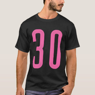 すべてのスポーツお気に入りのファンピンク番号#30ジャージー Tシャツ