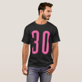 すべてのスポーツお気に入りのファンピンク番号#30ジャージー Tシャツ (正面フル)