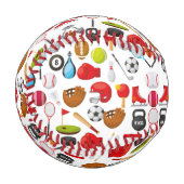 すべてのスポーツの背景 野球ボール (正面左)