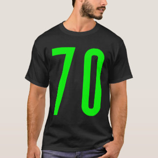 すべてのスポーツファンお気に入りのグリーン番号70ジャージー Tシャツ