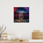 すべてのスマイルの後ろに催涙ポスターPNGがある ポスター (キッチン)