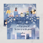 すべてのスーパーヒーローに捧ぐ 子供の誕生日 サンキューカード (正面/裏面)