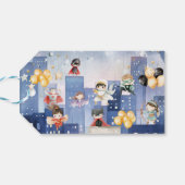 すべてのスーパーヒーローを呼び出す子供の誕生日 ギフトタグ (裏面横)