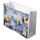 すべてのスーパーヒーローを呼び出す子供の誕生日 ラージペーパーバッグ (正面アングル)