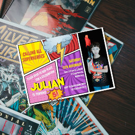 すべてのスーパーヒーロー漫画ブックを呼び出す5誕生日 招待状