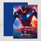 『すべてのスーパーヒーロー』映画ポスター誕生日 招待状 (正面/裏面)