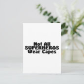 すべてのスーパーヘロス衣服ケープ ポストカード (スタンド正面)