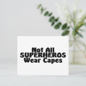 すべてのスーパーヘロス衣服ケープ ポストカード (スタンド正面)