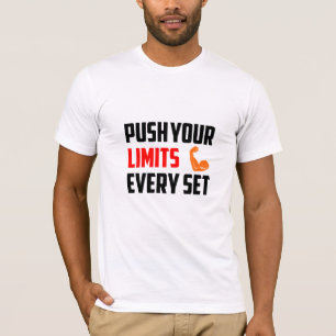 すべてのセット/ジムTシャツに限界を押し込む Tシャツ