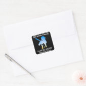 すべてのソフトボール選手ソフトボールのママの後ろに スクエアシール (封筒)