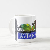 すべてのタイプの鳥類の道のマグ コーヒーマグカップ (正面左)