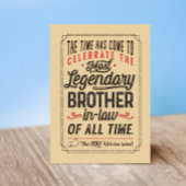 すべてのタイムカードの最も伝説的な義兄 カード