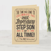 すべてのタイムカードの最も伝説的な義理の息子 カード (正面)